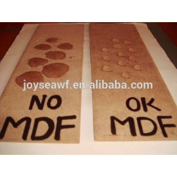 Tabla impermeable del mdf / tablero impermeable del mdf del agua / mdf verde impermeable